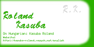 roland kasuba business card